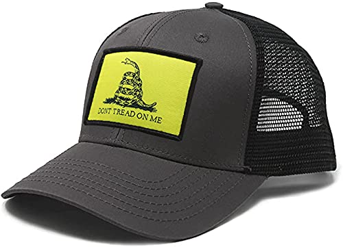 Black Gadsden Flag Snapback Hat