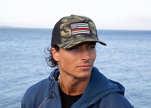 International Tie Grey Thin Red Line Hat