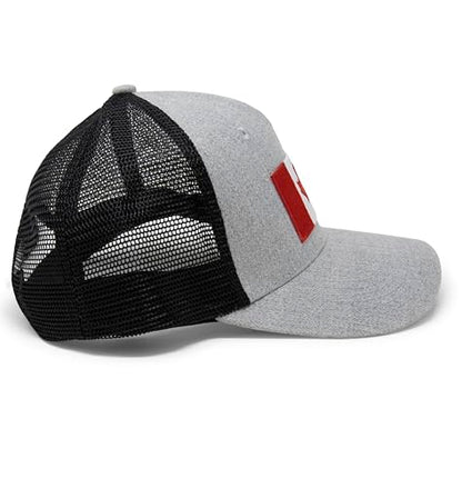 International Tie Premium Canada Flag Hat for Men (Grey Black)