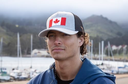 International Tie Premium Canada Flag Hat (Grey Black)