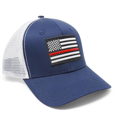 International Tie Grey Thin Red Line Hat for Men and Women 