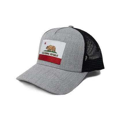 California Flag Hat Grey Black