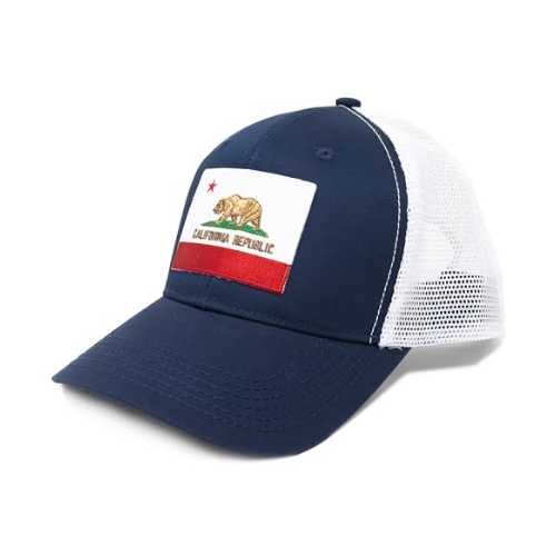 California Flag Snapback Hat Navy