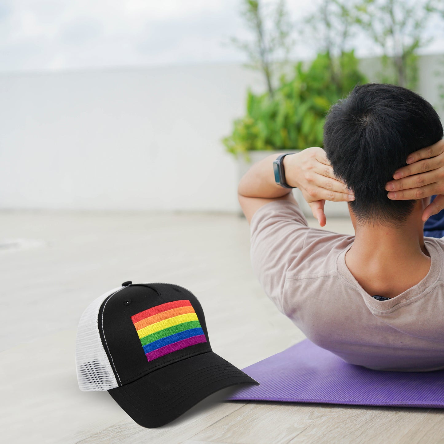 Rainbow flag Baseball Hats