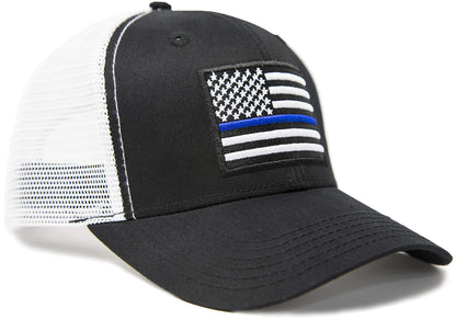 Thin Blue Line Police Trucker Hat