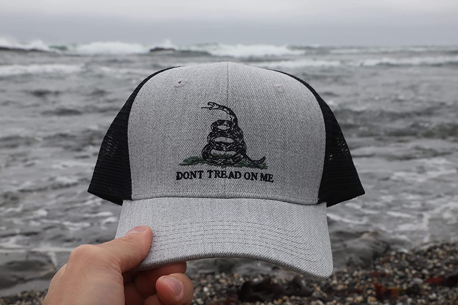 Buy Grey Gadsden Flag Trucker Hat