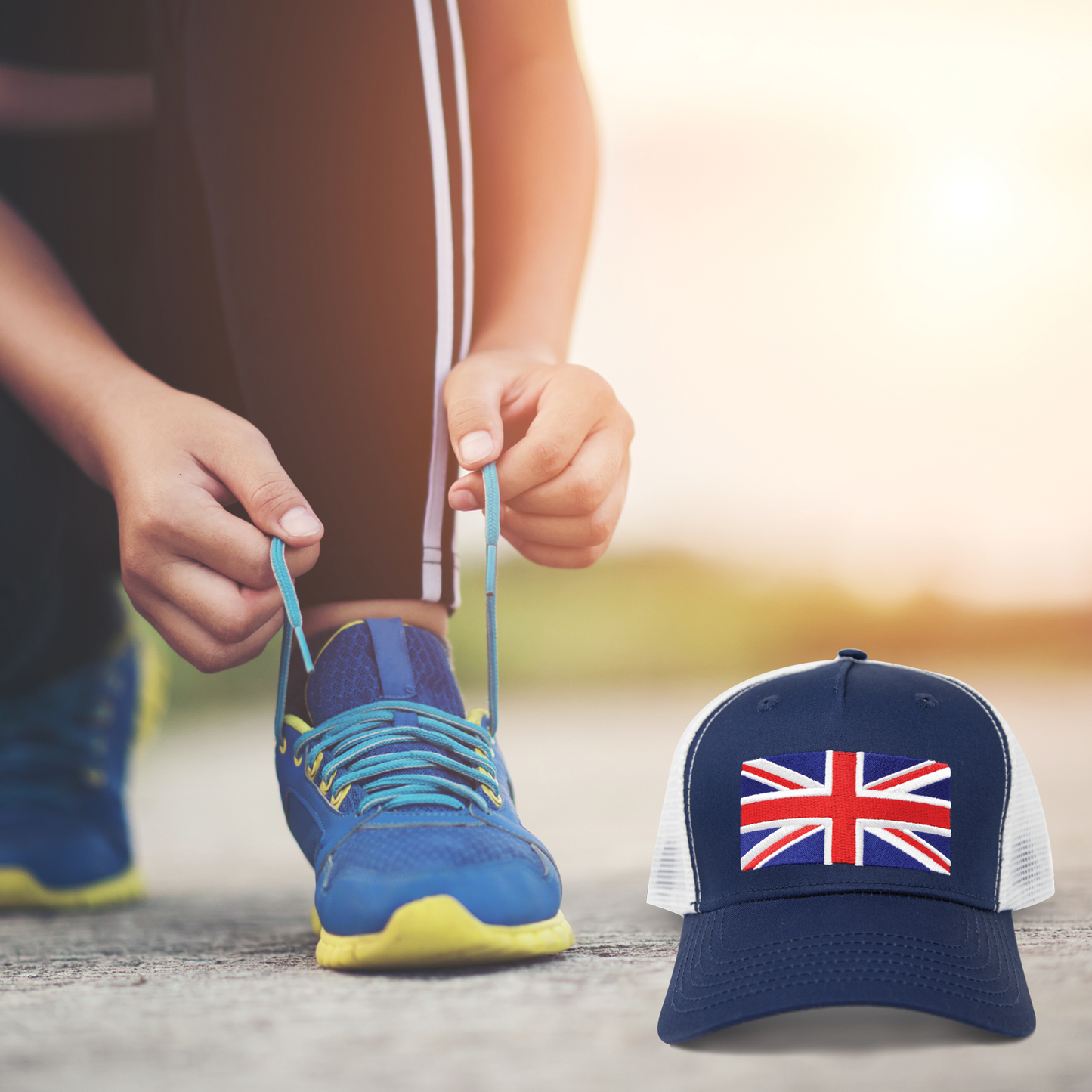 England Union Jack Snapback Hat - Navy Blue