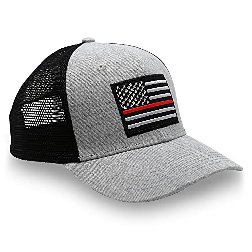 USA Flag Thin Red Line snapback cap