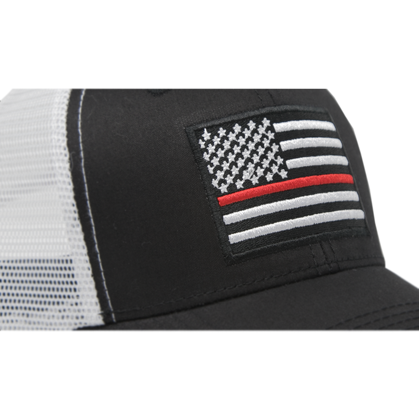 Thin Red Line USA Flag Snapback Hat