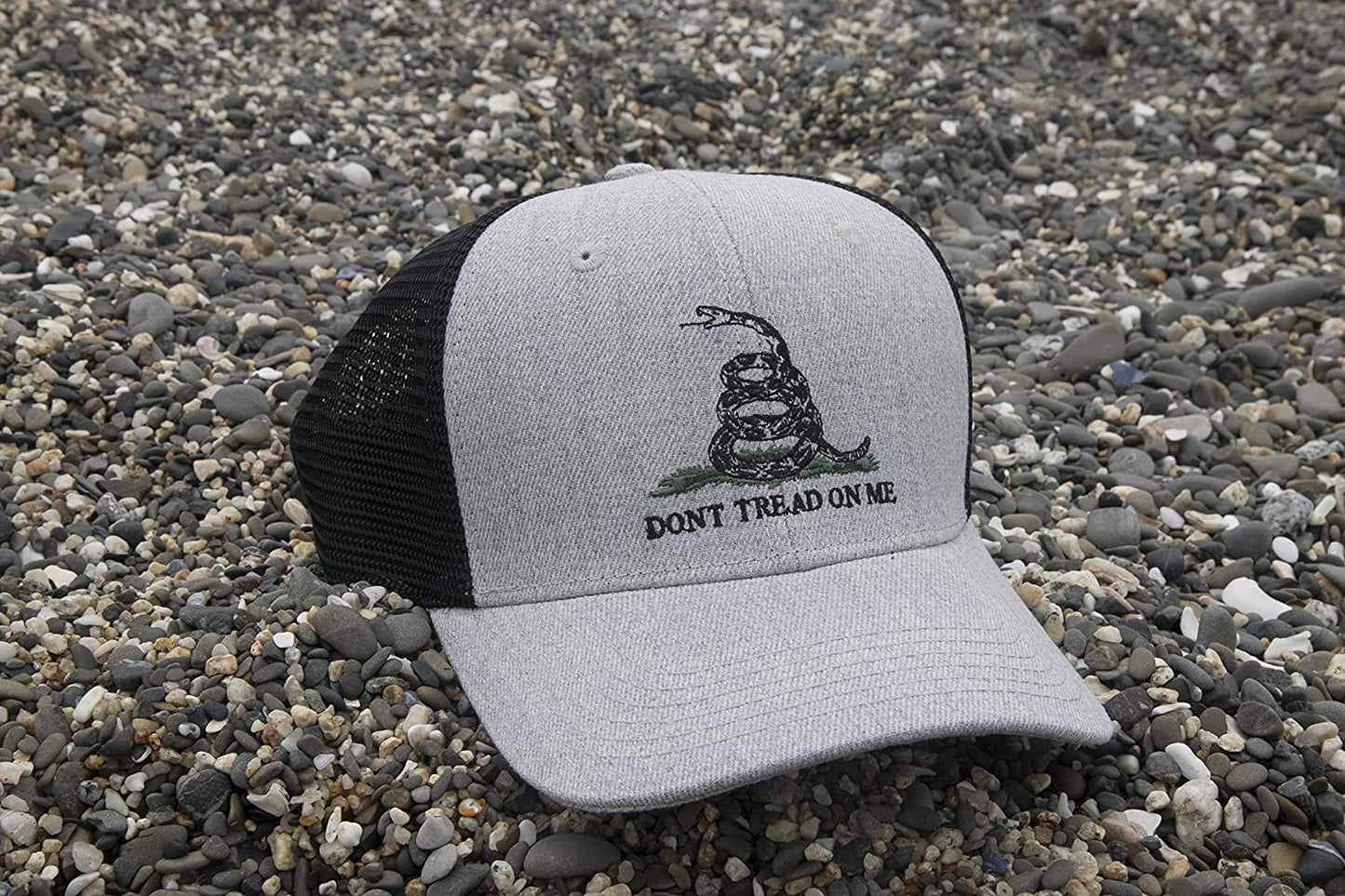 Buy Gadsden Flag Trucker Hat Grey 